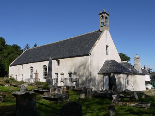 East Church, Cromarty with new harl
